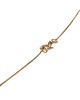 Diamond Heart Drop Necklace in Yellow Gold